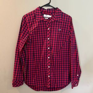 Vineyard Vines Gingham Button Down Size 8.